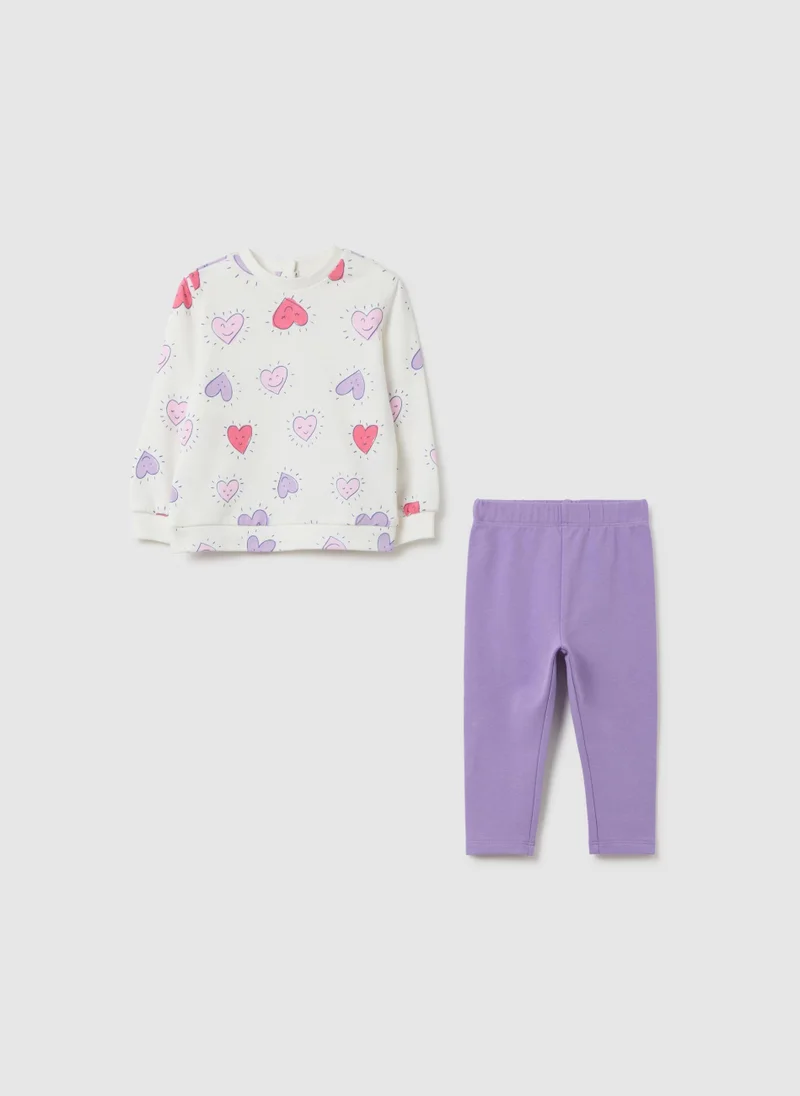 Ovs OVS Multicolour Pure Cotton Regular Fit Girls' Outfit